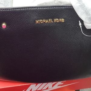 Micheal Kors Black Leather Bag
